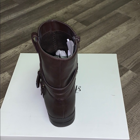 Style & Co. Womens State Faux Leather Flat Booties - Picture 9 of 9